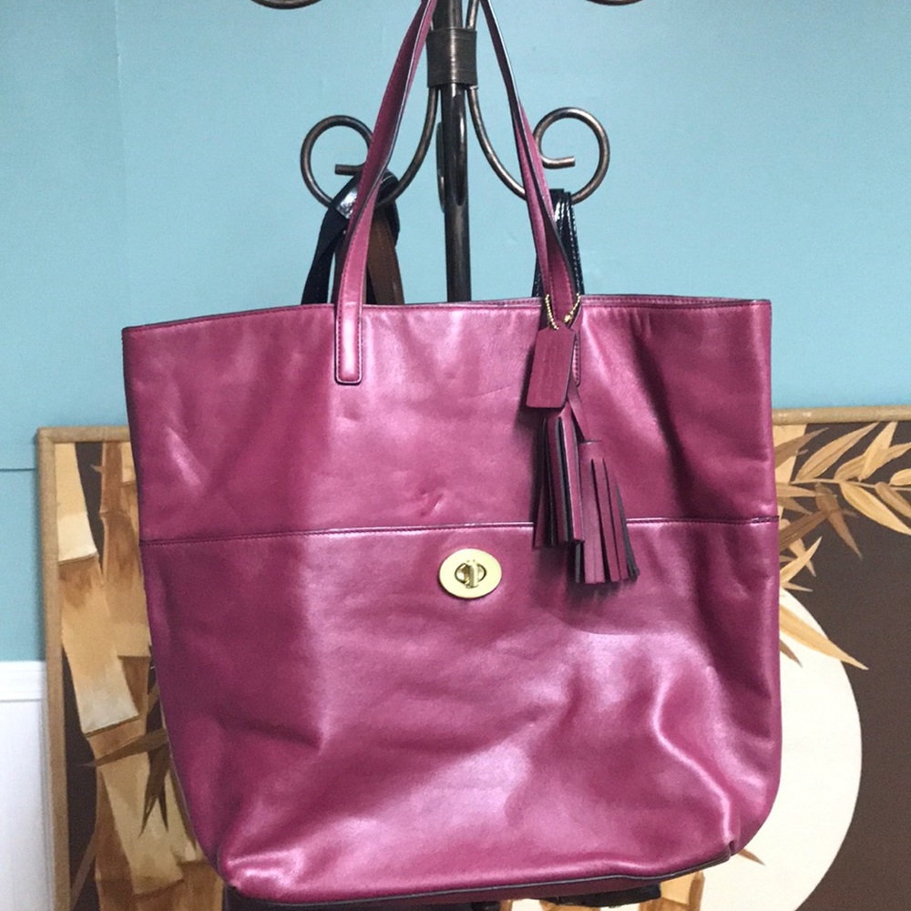COACH Legacy Turnlock Tote Handbag
